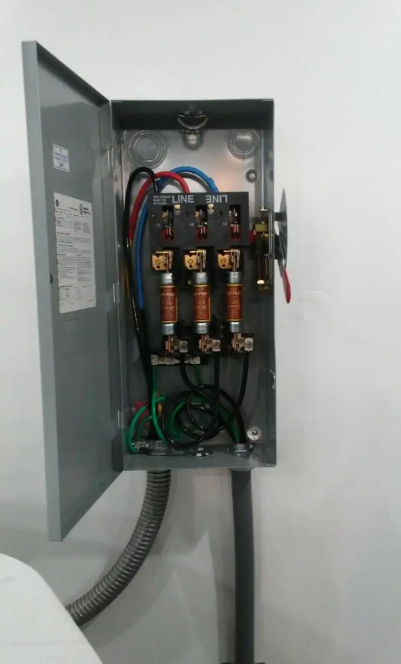 Three-phase disconnect switch installed for Electrical Wiring & Rewiring in Albia